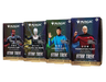Wizards of the Coast Magic: The Gathering – Star Trek Collector’s Edition Commander Decks set includes four deck boxes, each highlighting a unique Star Trek character and titled Klingon Fury, We Are The Borg, Landing Party, and Federation Fleet.
