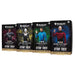 Wizards of the Coast’s Magic: The Gathering - Star Trek Commander Decks—Klingon Fury, We Are The Borg, Landing Party, and Federation Fleet—each feature iconic Star Trek characters on their covers.