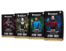 Wizards of the Coast’s Magic: The Gathering - Star Trek Commander Decks—Klingon Fury, We Are The Borg, Landing Party, and Federation Fleet—each feature iconic Star Trek characters on their covers.