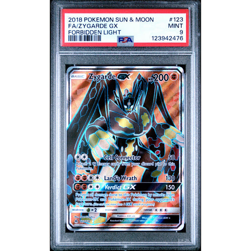 Pokémon TCG: Zygarde Gx 123 PSA 9 - Forbidden Light