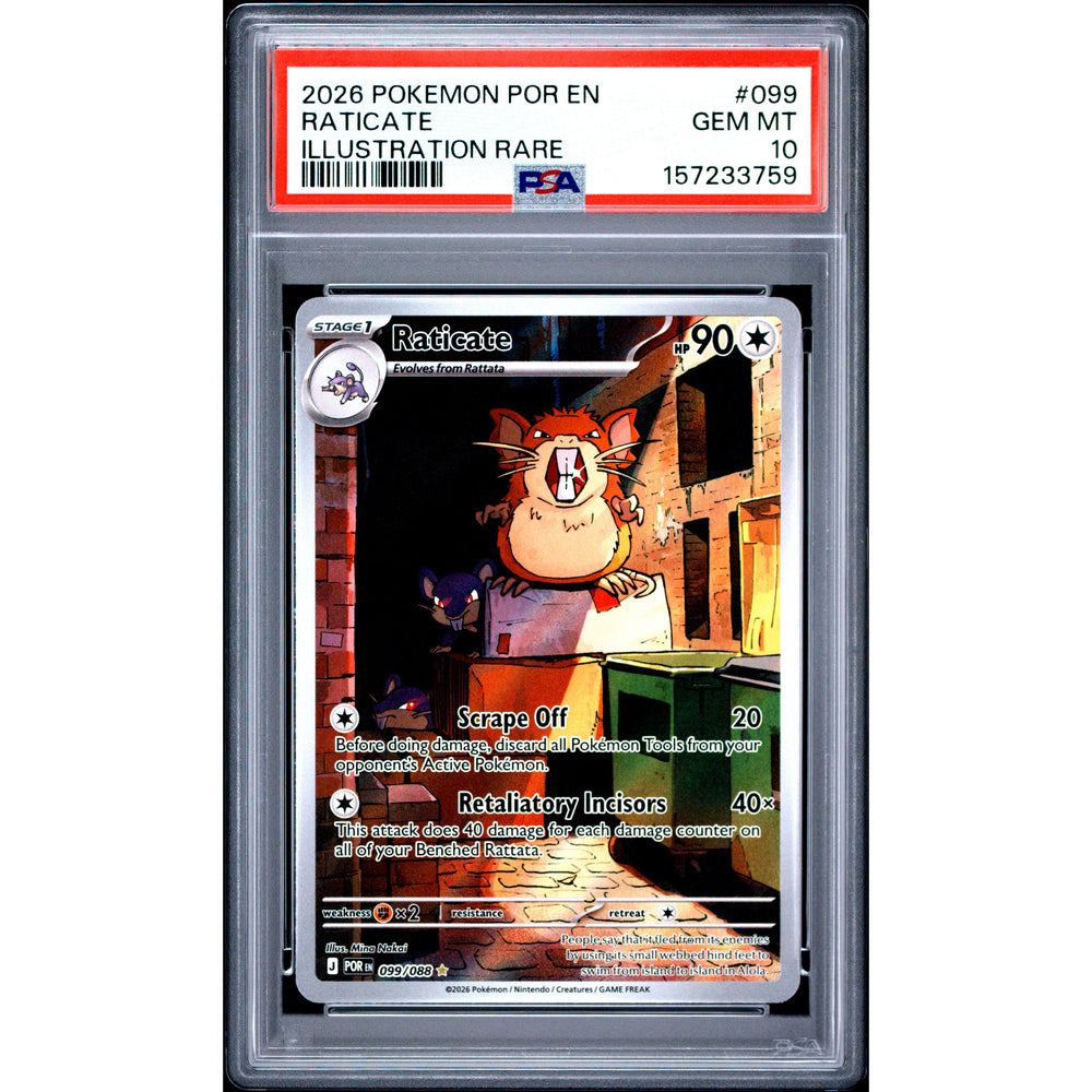 Pokémon TCG: Raticate #099 PSA 10