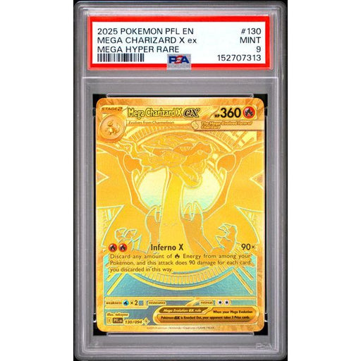 Pokémon TCG: Mega Charizard X Ex #130 PSA 9-152707313