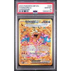 Pokémon TCG: Charizard Ex #228 PSA 10 - Obsidian Flames