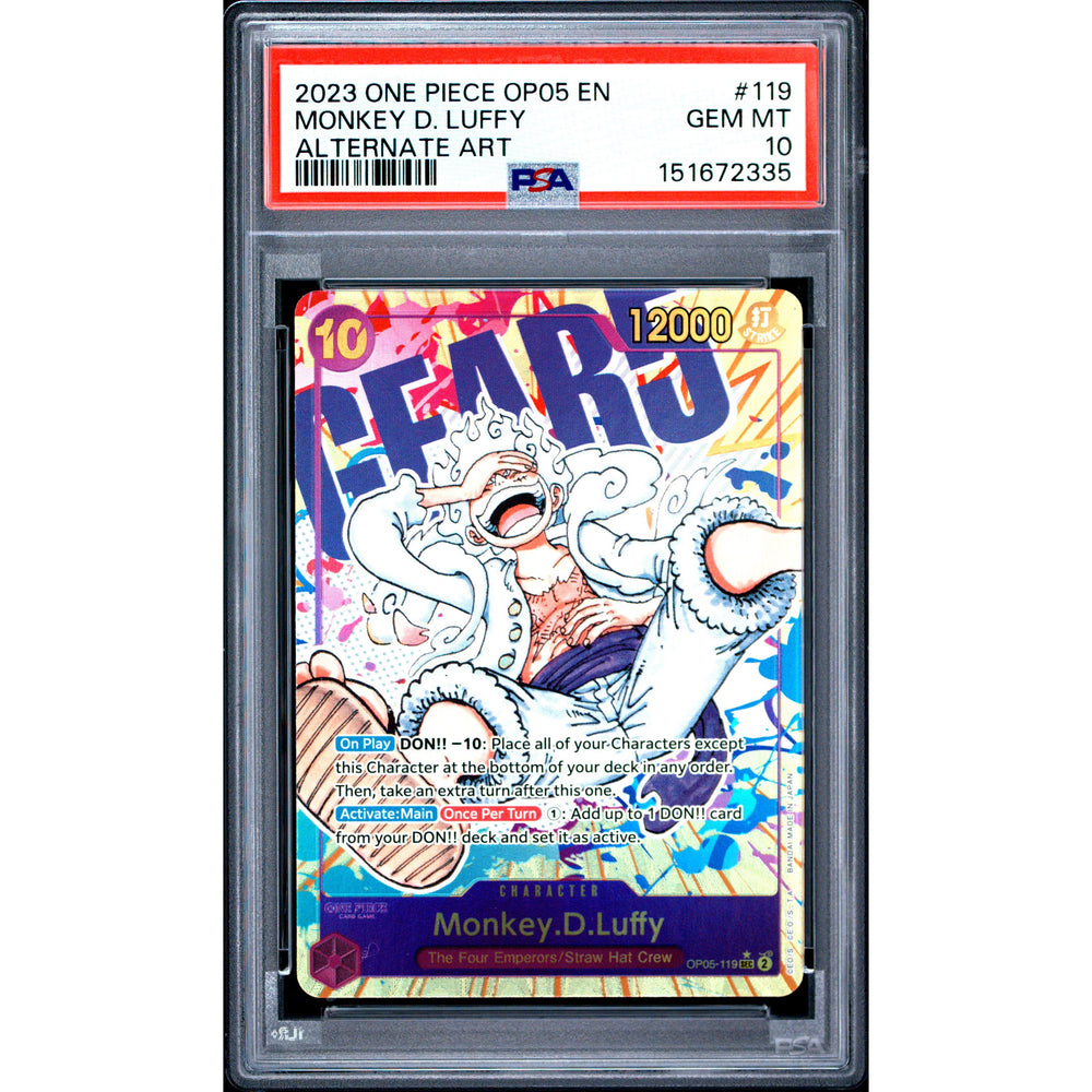One Piece TCG: Monkey D. Luffy #119 PSA 10