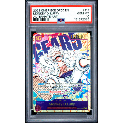 One Piece TCG: Monkey D. Luffy #119 PSA 10-151672335