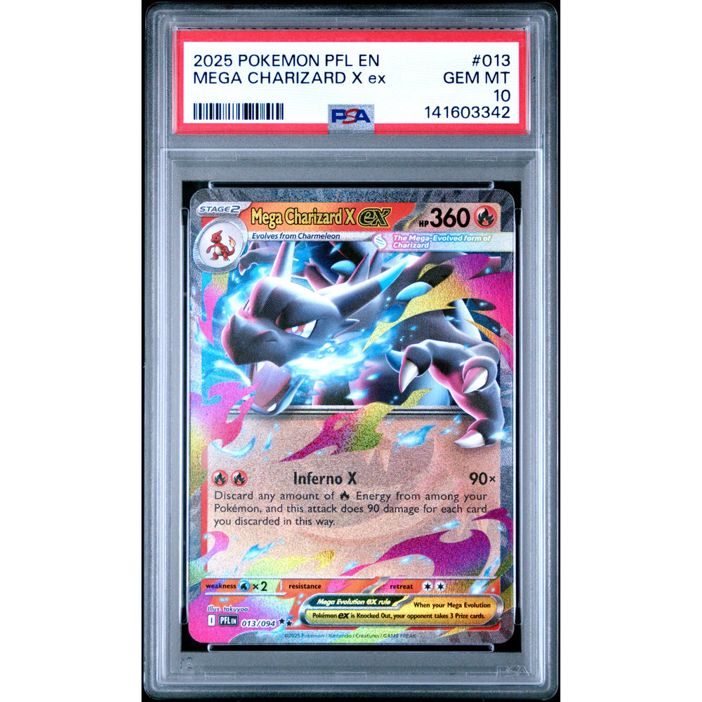 Pokémon TCG: Mega Charizard X Ex #013 PSA 10