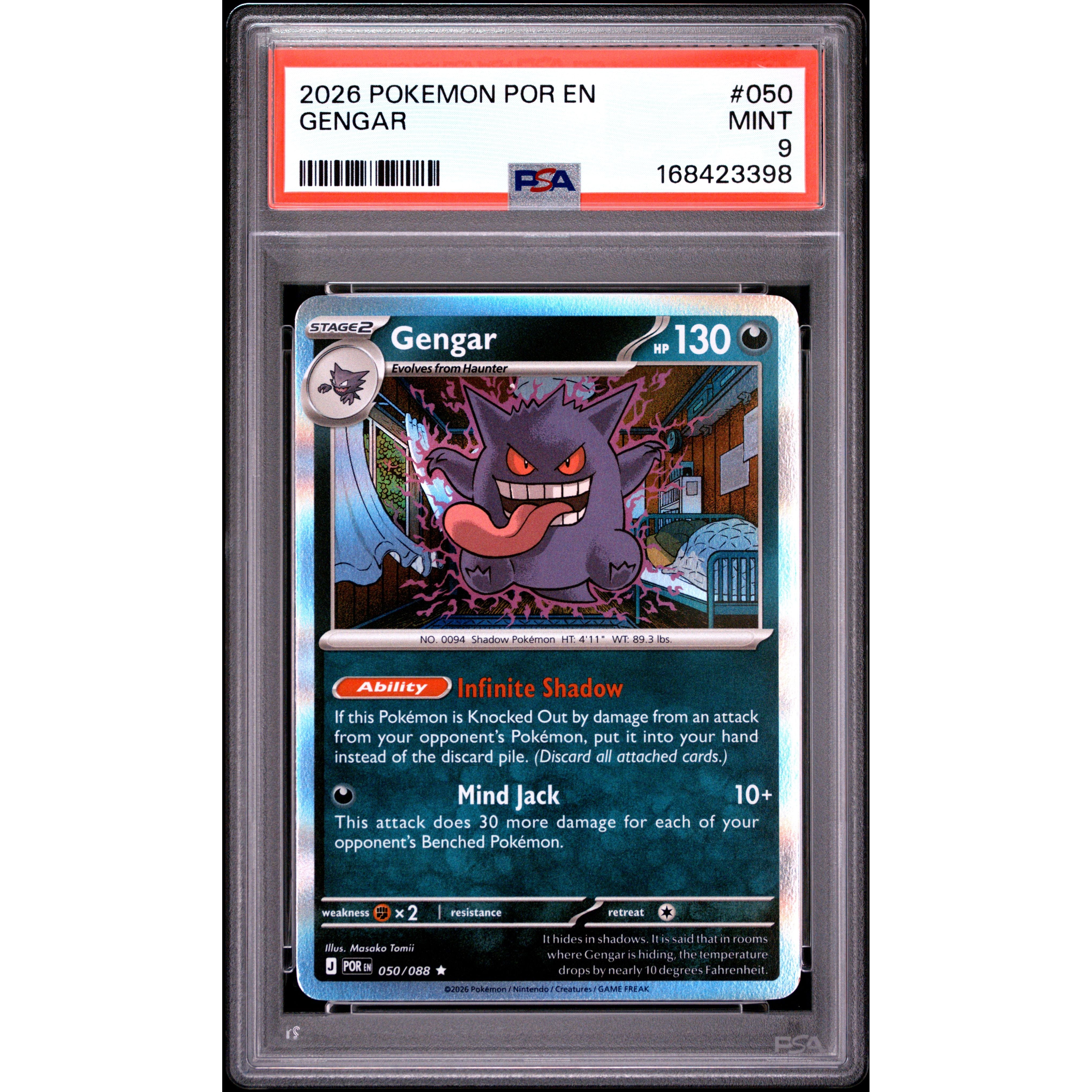 Gengar 050/088 PSA 9 – Perfect Order Pokémon TCG | Rogerz.dk