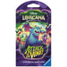 The Disney Lorcana: Attack of the Vine Sleeved Booster Pack by Ravensburger features Sulley battling green vines, includes 12 additional game cards, and showcases vibrant purple artwork. Part of Lorcana Set 13.