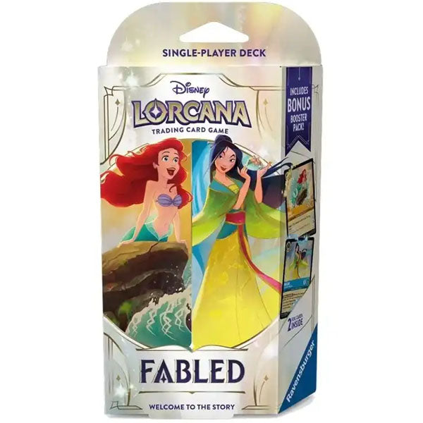 Disney Lorcana: Fabled Starter Deck - Ariel & Mulan (Amber/Sapphire)