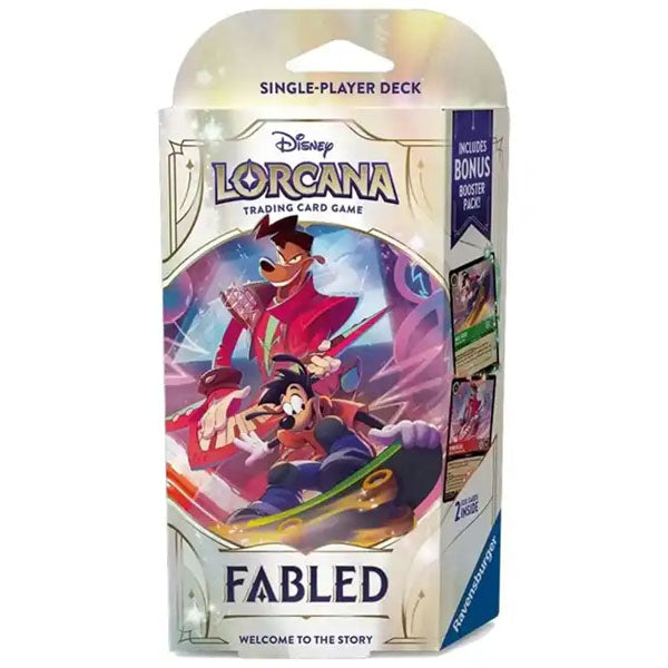 Disney Lorcana: Fabled Starter Deck - Max Goof & Powerline (Emerald/Ruby)