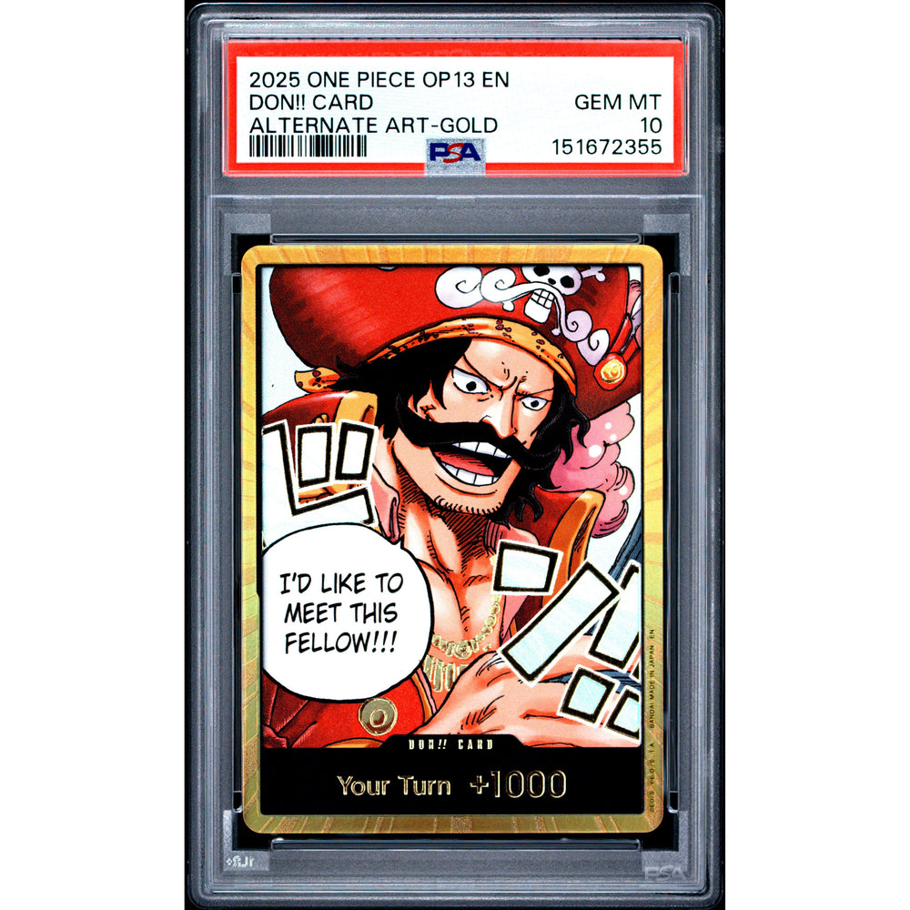 One Piece TCG: Don!! kort PSA 10