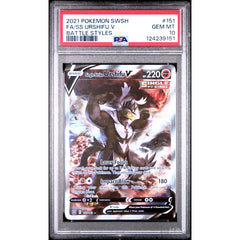 Pokémon TCG: Single Strike Urshifu V #151 PSA 10 - Battle Styles