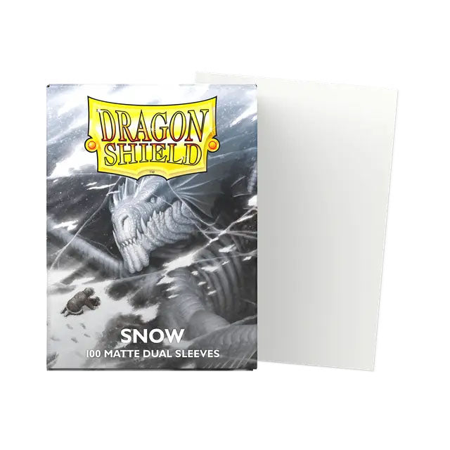 Dragon Shield Matte Dual Sleeves Snow - White