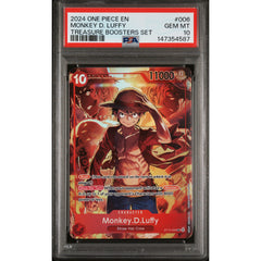 One Piece TCG: Monkey D. Luffy #006 PSA 10