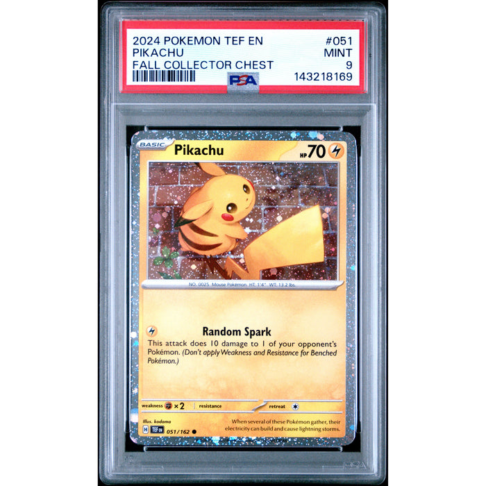 Pokémon TCG: Pikachu #051 PSA 9 - Temporal Forces-143218169