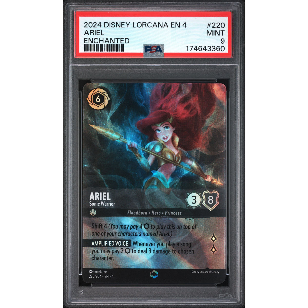 Lorcana: Ariel #220 PSA 9-174643360