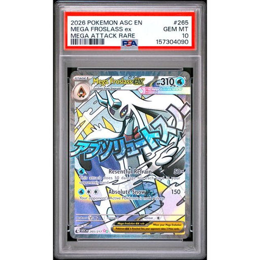 Pokémon TCG: Mega Froslass Ex #265 PSA 10-157304090