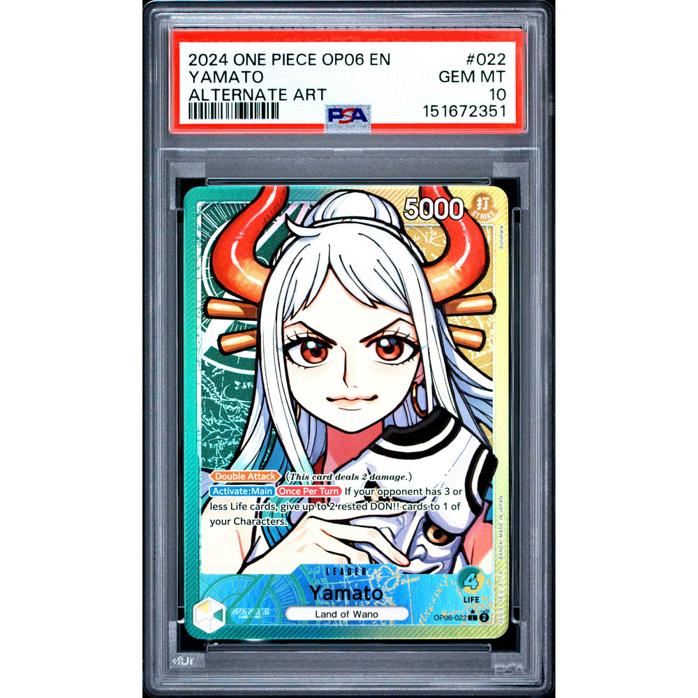 One Piece TCG: Yamato #022 PSA 10