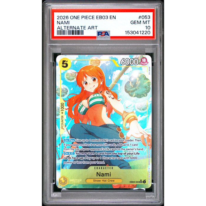 One Piece TCG: Nami #053 PSA 10-153041220