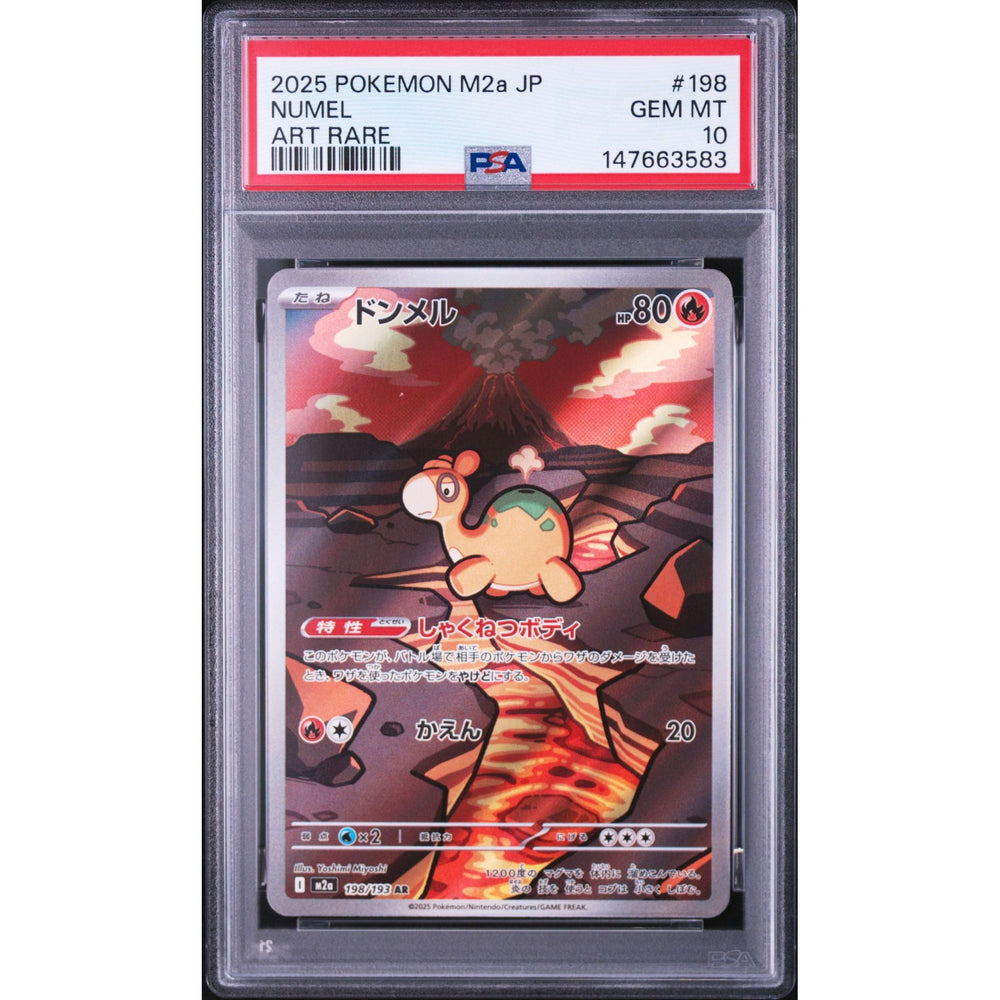 Pokémon TCG: Numel #198 PSA 10 - Japanese