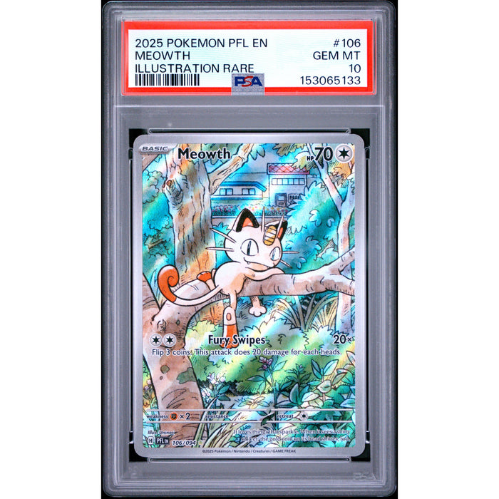 Pokémon TCG: Meowth #106 PSA 10-153065133