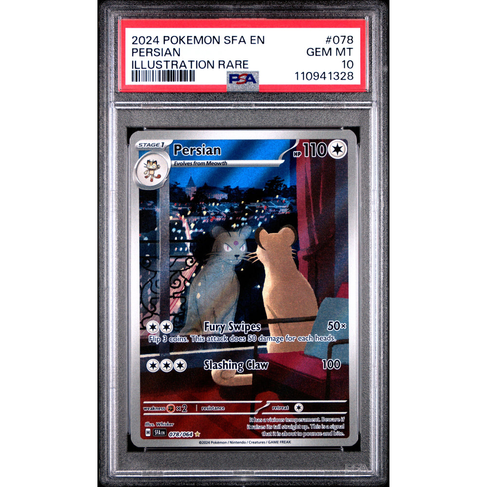 Pokémon TCG: Persian #078 PSA 10 - Shrouded Fable