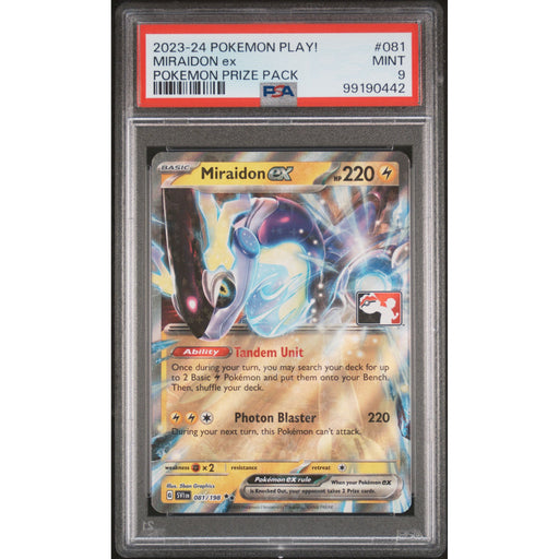 Pokémon TCG: Miraidon Ex 081 PSA 9 - Pokemon Play!