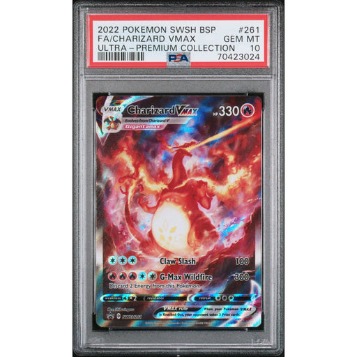Pokémon TCG: Charizard Vmax 261 PSA 10 - Sword & Shield Promo