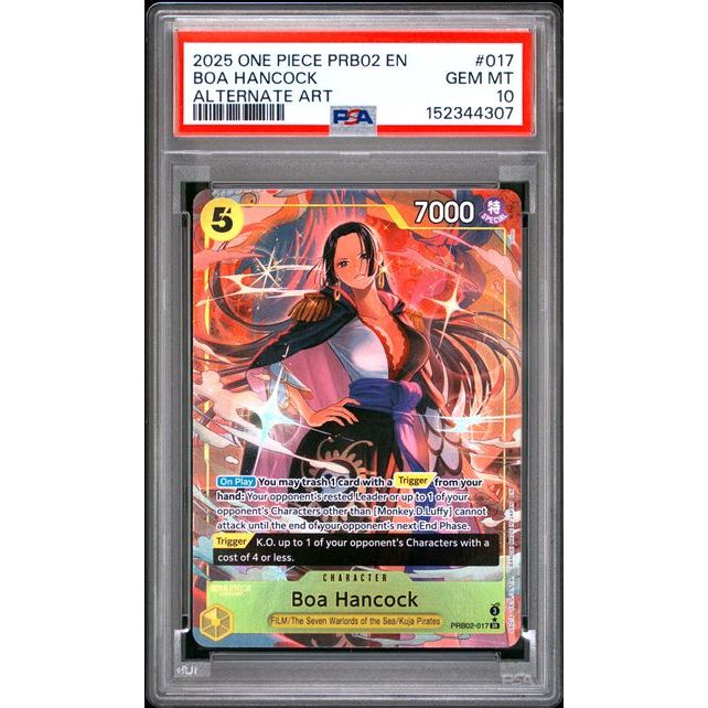 One Piece TCG: Boa Hancock #017 PSA 10