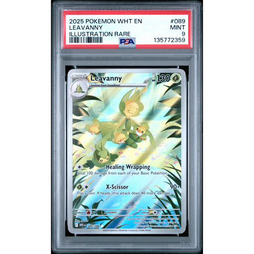 Pokémon TCG: Leavanny #089 PSA 9 - White Flare-135772359