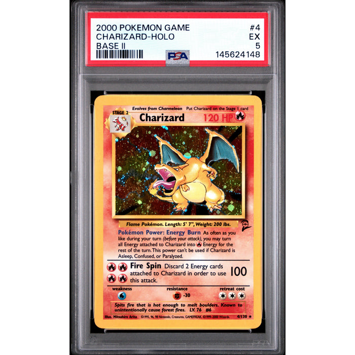 Pokémon TCG: Charizard #4 PSA 5 Holo - Base Set 2-145624148