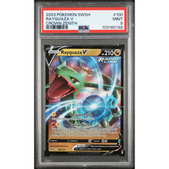 Pokémon TCG: Rayquaza V #100 PSA 9 - Crown Zenith