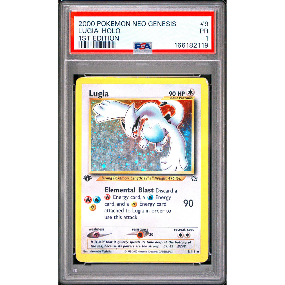 Pokémon TCG: Lugia Holo [1st Edition] #9 PSA 1 - Neo Genesis