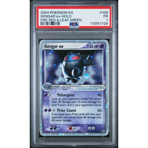 Pokémon TCG: Gengar Ex Holo #108 PSA 1-110551728