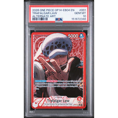 One Piece TCG: Trafalgar Law #001 PSA 10