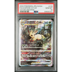 Pokémon TCG: Leafeon Vstar #210 PSA 10 - Japanese