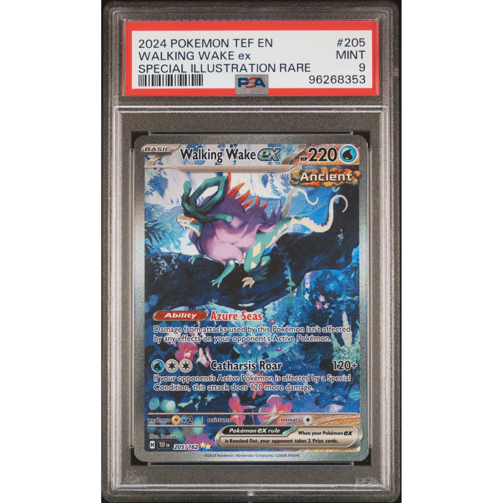 Pokémon TCG: Walking Wake Ex #205 PSA 9