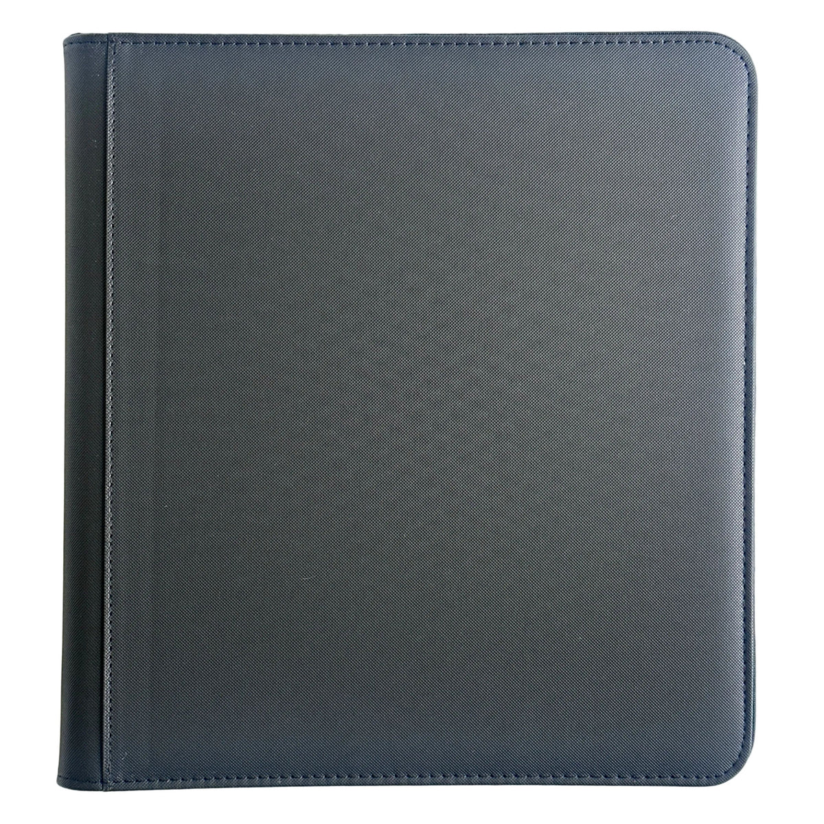 A closed black TCGpicks: Samlekortmappe [480 pockets 4X3] from Ml Trading, with a smooth cover, is shown from above on a white background. This binder features 480 lommer (pockets), making it perfect for organizing and protecting your trading cards.