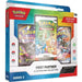 The Pokémon TCG: First Partner Illustration Collection - Series 3 by The Pokémon Company features three trading card packs and three bonus promo cards, all packaged with artwork showcasing various Pokémon.
