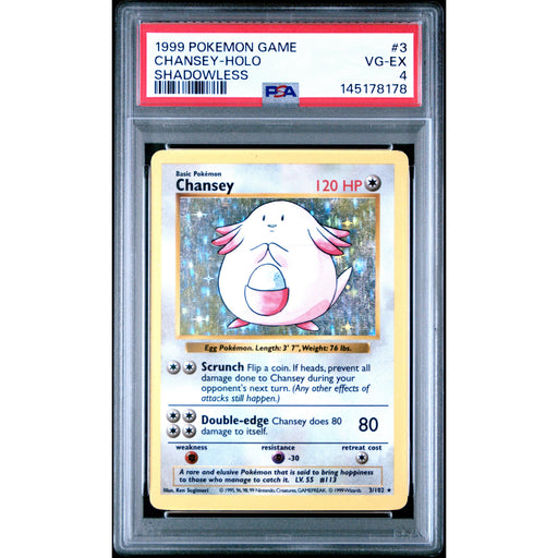 Pokémon TCG: Chansey Holo #3 PSA 4-145178178