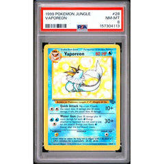 Pokémon TCG: Vaporeon #28 PSA 8 - Jungle