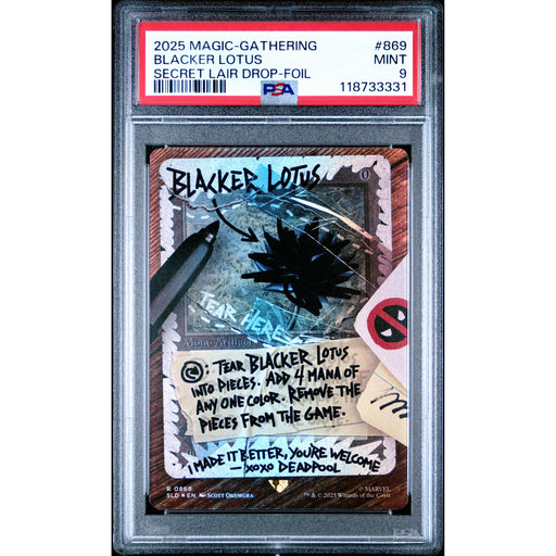 Magic the Gathering: Blacker Lotus #0869 PSA 9-118733331