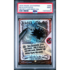 Magic the Gathering: Blacker Lotus #0869 PSA 9