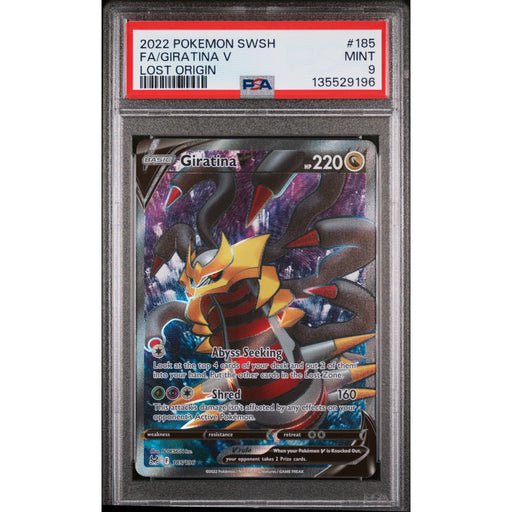 Pokémon TCG: Giratina V #185 PSA 9 - Lost Origin-135529196