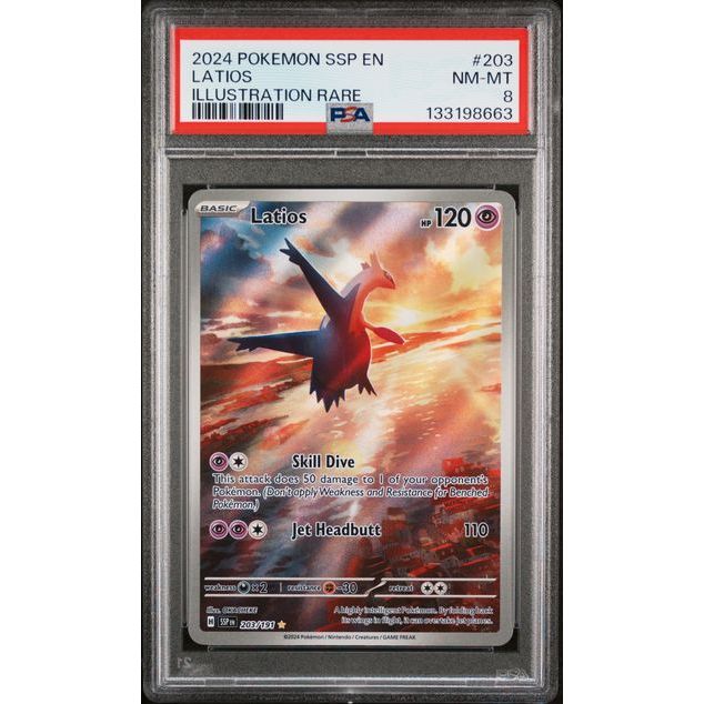 Pokémon TCG: Latios #203 PSA 8-133198663