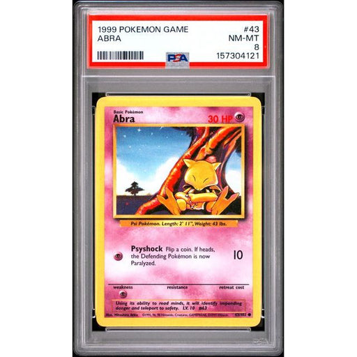 Pokémon TCG: Abra #43 PSA 8-157304121