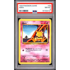 Pokémon TCG: Abra #43 PSA 8 - Base