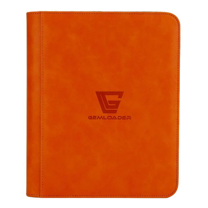 Gemloader Premium 3''X4'' toploader fit collector's binder [112 pockets 2X2] - Orange