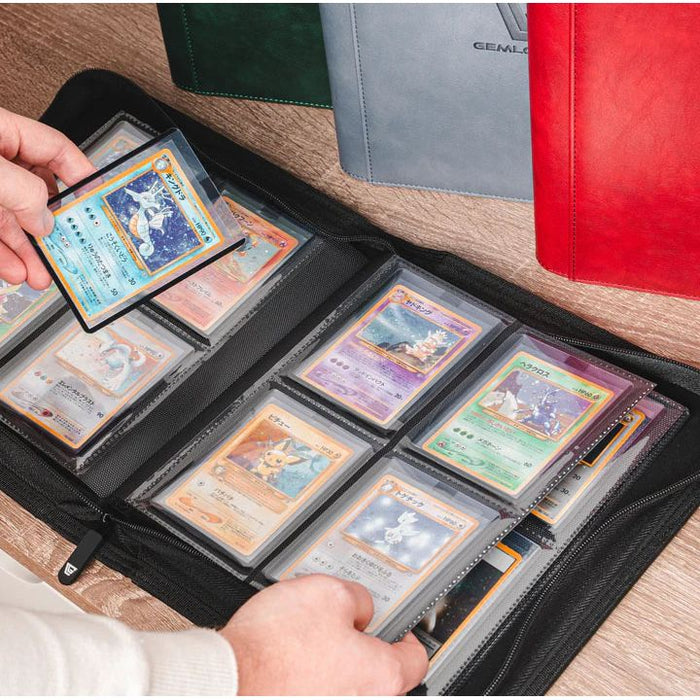 Gemloader Premium 3''X4'' toploader fit collector's binder [112 pockets 2X2] - Filling binder