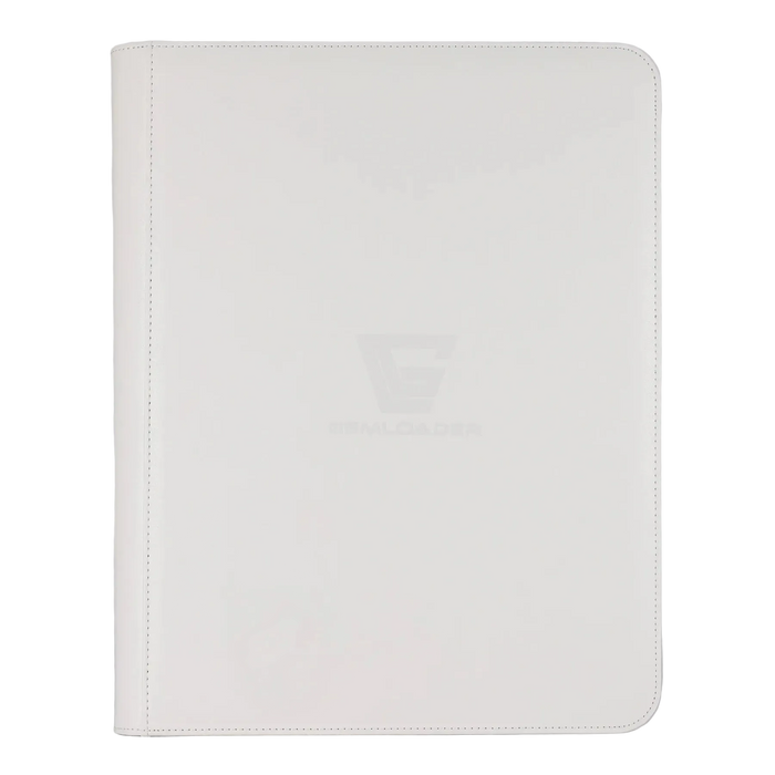 Gemloader: Premium Toploader Binder [216 pockets 3X3] White